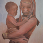 Eva M. Hernández nos regala «Maternidad himba» – Arte solidario para Walmara